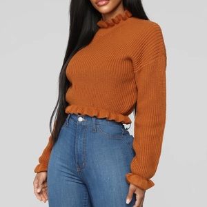 Cropped Sweater - Mocha